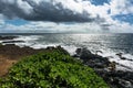 The coast along Kapaa, Kauai, Hawaii