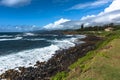 The coast along Kapaa, Kauai, Hawaii