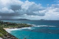 The coast along Makapuu Beach, Oahu, Hawaii Royalty Free Stock Photo