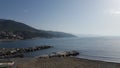 Overview of a coast of Arenzano Royalty Free Stock Photo