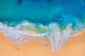 Coast as a background from top view. Turquoise water background from top view. Summer seascape from air. Nusa Penida island, Indon Royalty Free Stock Photo