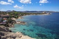 The coast of Baja Sardinia, in Sardinia, Italy