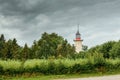 Coast of the Baltic Sea, lighthouse in Rozewie Royalty Free Stock Photo