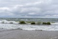 Coast Baltic Sea in a storm