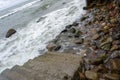 Coast Baltic Sea in a storm