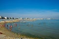 Coast and beach of Cattolica on riviera romagnola, Italy