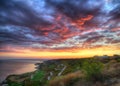 Coast of Black sea near Kavarna, Bulgaria - Resort Thracian cliffs Royalty Free Stock Photo