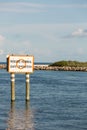 Coast boat signs