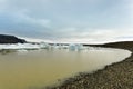 Coast of Breidarlon glacier lake, Iceland