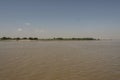 Coast of a Burmese river with trees