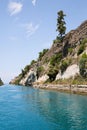 Coast of the Canal of Corinth in Greece.