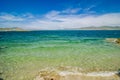 Coast of clear Sevan Lake in Armenian mountains, Armenia