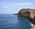 Coast with cliffs, Galdar, Gran Canaria Royalty Free Stock Photo