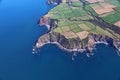Coast and cliffs of North Devon and Hartland Point Royalty Free Stock Photo