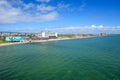 Corpus Christi coast with a beautiful North Beach. Texas, USA Royalty Free Stock Photo