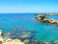 Coast of Cyprus island in Mediterranean Sea