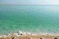 The coast of the Dead Sea in the morning Royalty Free Stock Photo