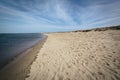 The coast of the Delaware Bay, in Lewes, Delaware. Royalty Free Stock Photo
