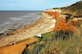 Coast erosion, Hunstanton, Norfolk.