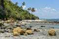 The coast at Frades island near Salvador Bahia, Brazil Royalty Free Stock Photo