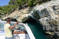 The coast of Gargano National park on Puglia, Italy Royalty Free Stock Photo