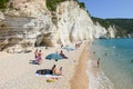 The coast of Gargano National park on Puglia, Italy