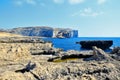 Coast of Gozo, Malta. landscape of rocks and sea