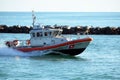 Coast Guard Patrol Boat on Government Cut Royalty Free Stock Photo