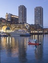 Coast Guard patrols Boston Harbor Royalty Free Stock Photo