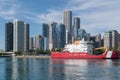 Coast Guard ship docked in Chicago Royalty Free Stock Photo