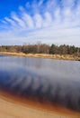 The coast of the Gulf of Finland. Saint Petersburg.