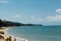 Coast Hotel Beachfront, asia. Blue sea Royalty Free Stock Photo