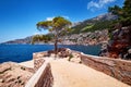 The coast of the island of Hvar, the bay in the village of Sveta Nedjelja, Croatia Royalty Free Stock Photo