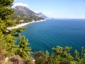 Coast between Kemer and Antalya, Turkey Royalty Free Stock Photo