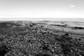 Coast of Ladoga lake at cloud day Royalty Free Stock Photo