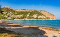 Coast landscape of Canyamel beach on Majorca island, Spain Royalty Free Stock Photo