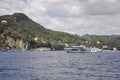 Coast landscape on Mediterranean Sea from Ligurian region in Italy Royalty Free Stock Photo