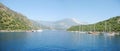 Coast landscape panorama in mediterranean sea