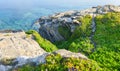 Coast landscape in Spring at Paros, Greece Royalty Free Stock Photo