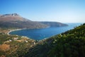 Coast landscapes between Kardamili and Dyros Dirou towns at Messinian Bay, South Greece