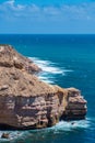 Coast line the Kalbarri National Park Island Rock, Castle Cove and Natural Bridge in Western Australia Royalty Free Stock Photo