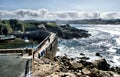 The coast line of La Coruna Royalty Free Stock Photo