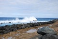 Coast Line in the Old Town of San Juan, Puerto Rico Royalty Free Stock Photo