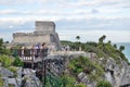 Coast line in Tulum, Mexico.