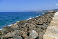 Huge stones. Incredible beauty beaches of Crete.