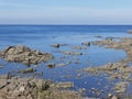 The Atlantic ocean in the open sea. In Galicia Northwest Spain. Royalty Free Stock Photo