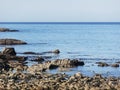 The Atlantic ocean in the open sea. In Galicia Northwest Spain. Royalty Free Stock Photo