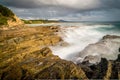 Coast in Nambucca Heads in New South Wales, Australia, long exposure shot