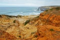 The coast near Cavaleiro on the Rota Vicentina route in Portugal