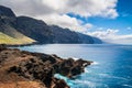 Coast near old lighthouse in Punta Teno, Tenerife, Canary island Royalty Free Stock Photo